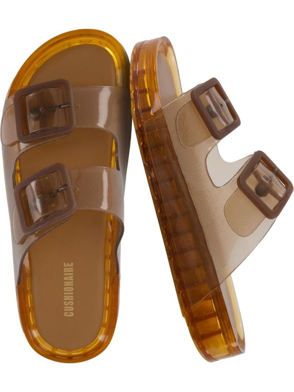 Water-Resistant Double Buckle Pool Slides for Women | Adjustable Slip-On Sandals